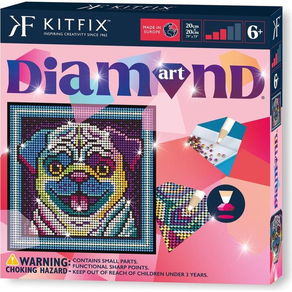 Kitfix Set Fai Da Te Diamond Art Pug-image