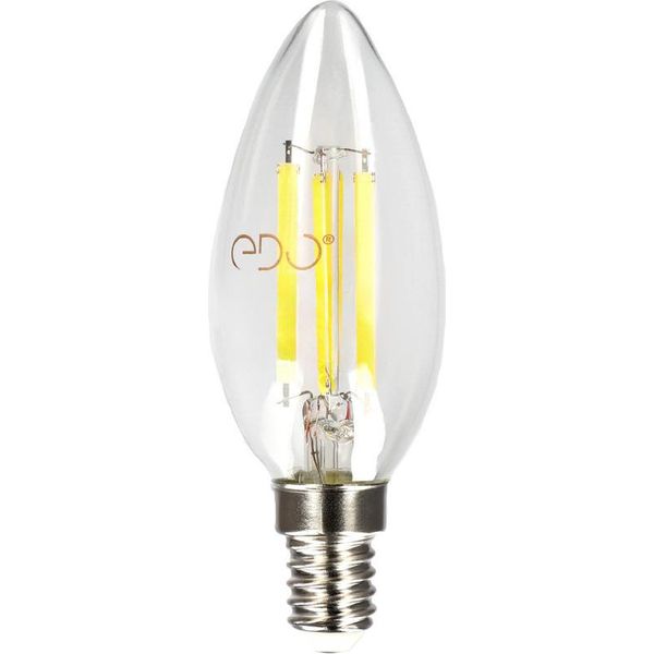 Dari Led Filamento Decorativo GlüHbirne 6,5W, E14, 3000K, 806Lm, 230V, Clear C35, EDO777622-image