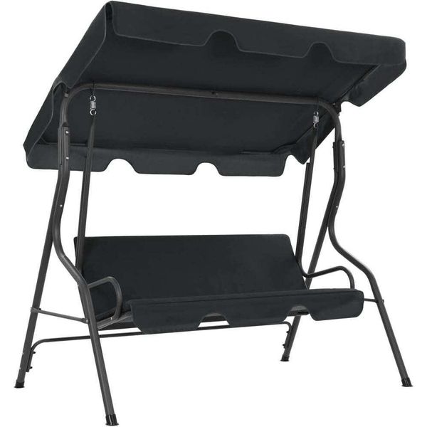 The Living Store Hollywood Swing Antracite 170×110×153 Cm-image