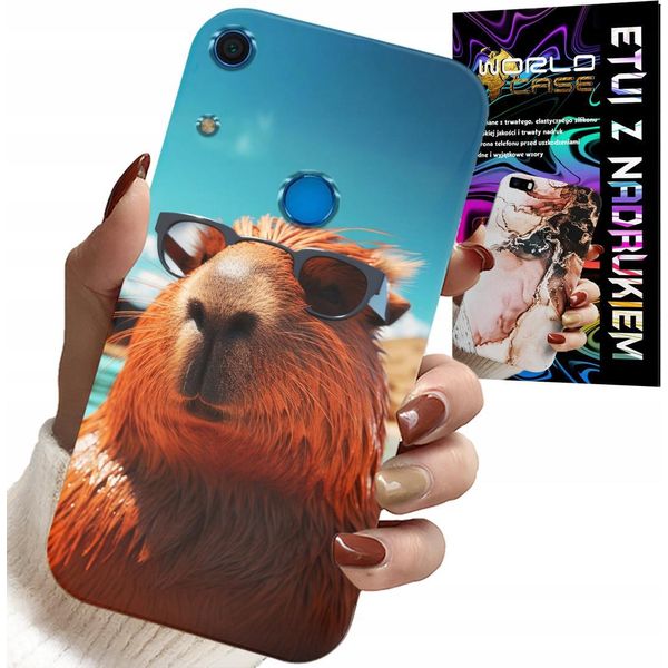 Custodia Per Huawei Y6S - Dolce Capibara, Custodia Capibara + Vetro-image