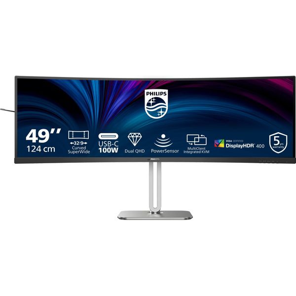 Philips 5000 Series 49B2U5900C/00 Monitor Pc 124 Cm (48.8") 5120 X 1440 Pixel Dual Qhd Lcd Nero"-image