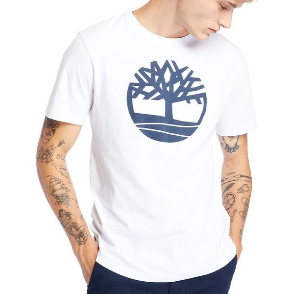 Timberland Logo T-Shirt Manica Corta Vestibilità Regolare Scollo Rotondo : Taglia - L Taglia: L-image