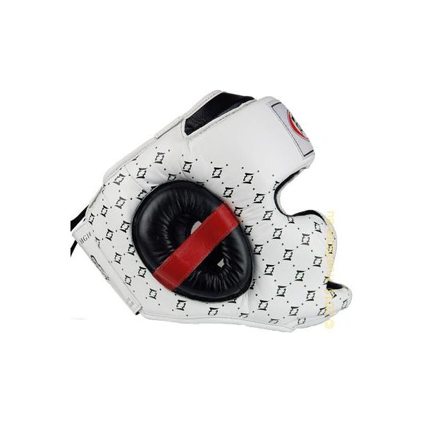 Fairtex Protezione Della Testa Super Sparring HG10, Bianco/Nero Taglia Xl-image