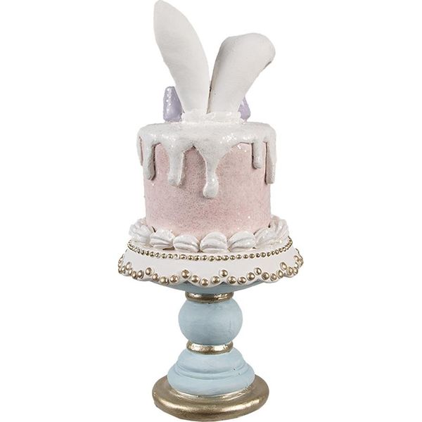 Clayre & Eef Torta Decorativa A Figure Ø 9X19 Cm Plastica Rosa-image
