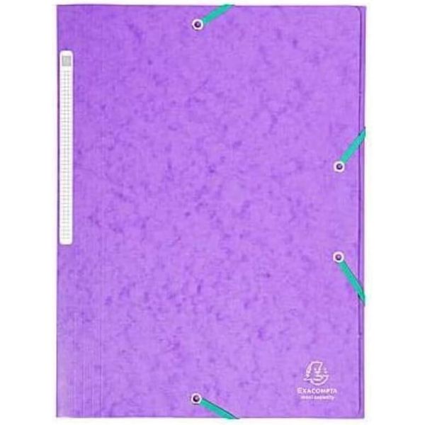 Exacompta 17115H Cartella Angolare Din A4 In Cartone Viola-image