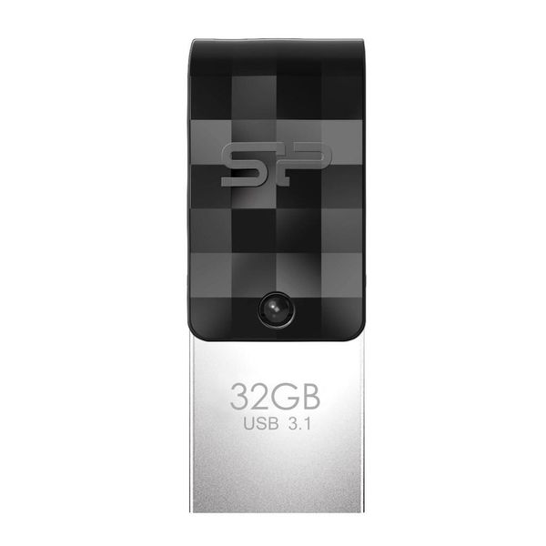 Silicon Power SP032GBUC3C31V1K Usb-Stick 32GB Silicon Power Usb 3.1 C31 Black-image