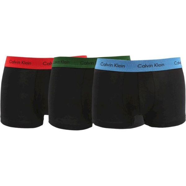 Calvin Klein -BRANDS - Intimo - Boxer - U2664G-BZP-TRIPACK - Uomo - Nero,Verde - L-image