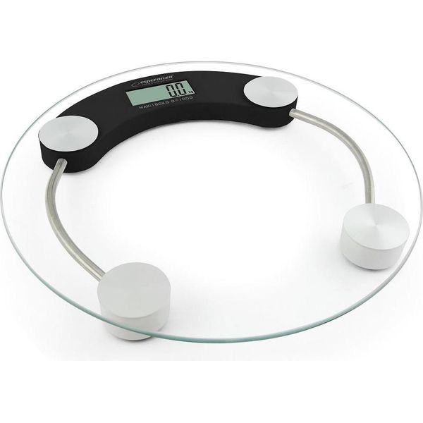Esperanza EBS007K Personal Scale Electronic Personal Scale Circle Black-image