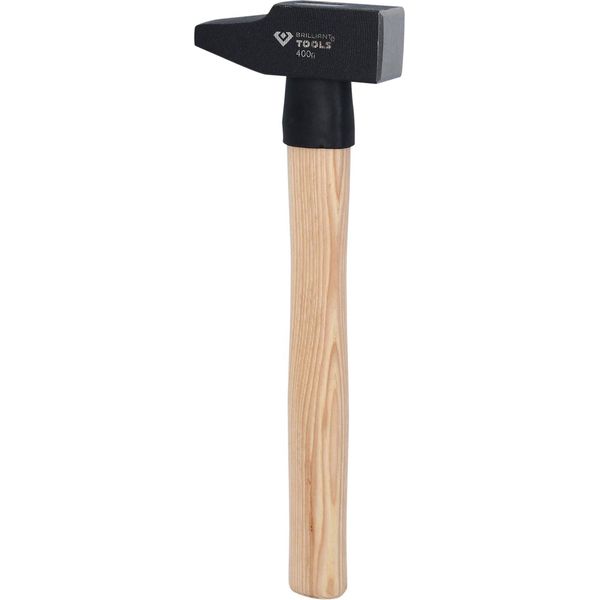 Martello Da Fabbro Brilliant Tools Con Manico In Hickory, 400 G, Forma Francese-image