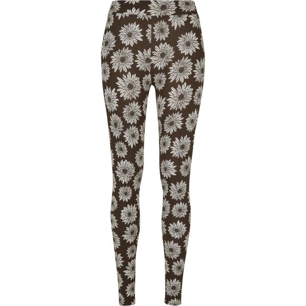 DáMské Leginy Urban Classics Ladies Soft Aop Leggings Browncamomile - Xxl-image