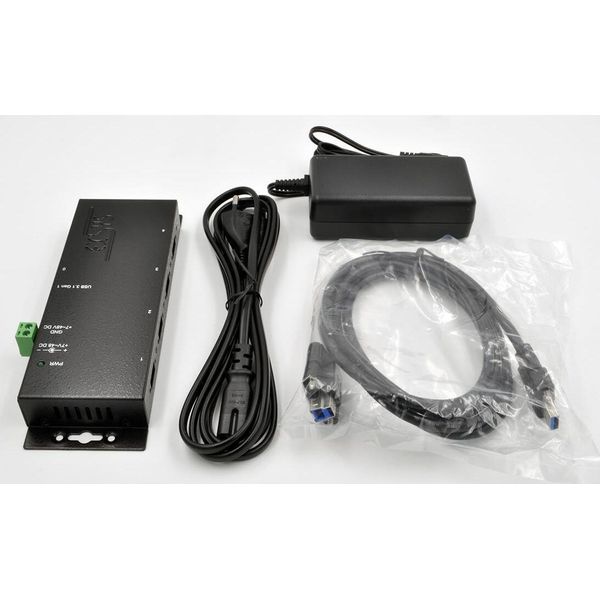 Exsys EX-1183HMVS-2 Hub Di Interfaccia Usb 3.2 Gen 1 (3.1 Gen 1) Tipo-B 5000 Mbit/S Nero (EX-1183HMVS-2)-image
