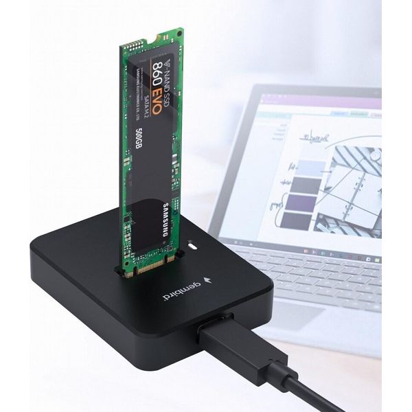 Gembird DD-U3M2 Gembird Desktop-Usb-Typ-C-M.2-Sata- Dockingstation, Schw.-image