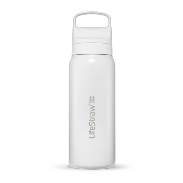 Lifestraw Bottiglia Filtro Acqua Go 2.0 Acciaio Inossidabile Isolato 700 Ml-Bianco-image