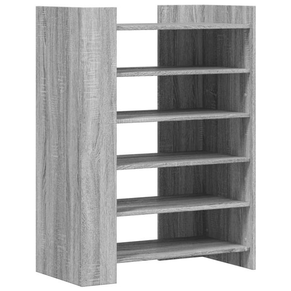 Vidaxl Scarpiera Grigio Sonoma 74,5X37,5X100 Cm Materiale A Base Di Legno-image