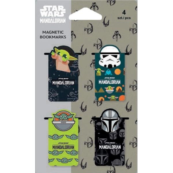 Star Wars Mandalorian 4 Pz. Segnalibro Magnetico Coolpack-image