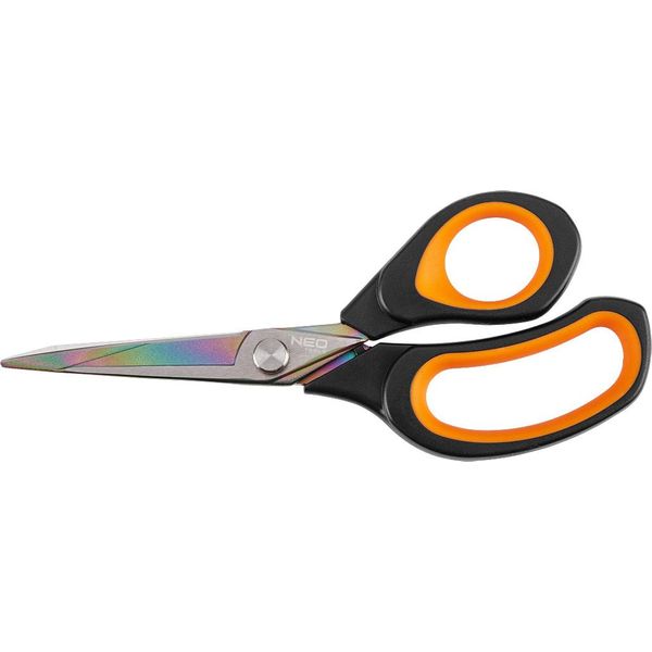 Neo Tools Forbici Con Lame Da 20 Cm, Manici Confortevoli, Forbici Resistenti Per L'ufficio, La Scuola E La Casa, Forbici Con Rivestimento In Titanio-image