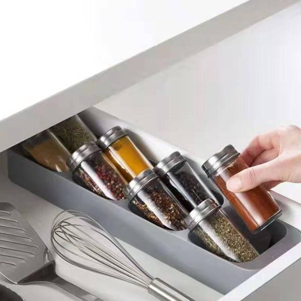 Organizzatore Di Barattoli Di Spezie, Supporto Per Barattoli Di Spezie, Contenitore Per Barattoli Di Spezie, Contenitore Per Bottiglie Di Spezie, Organizzatore Di Spezie Schublade, Forniture Da Cucina-image