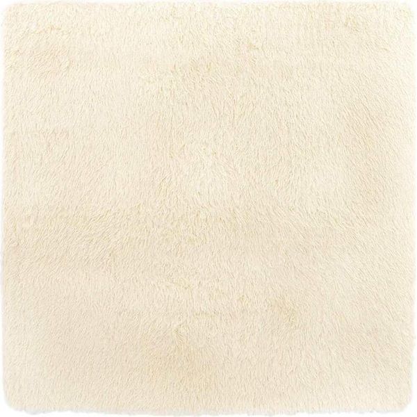 Vidaxl Tappeto Shaggy A Pelo Alto Navarra Crema 200X200 Cm Poliestere-image
