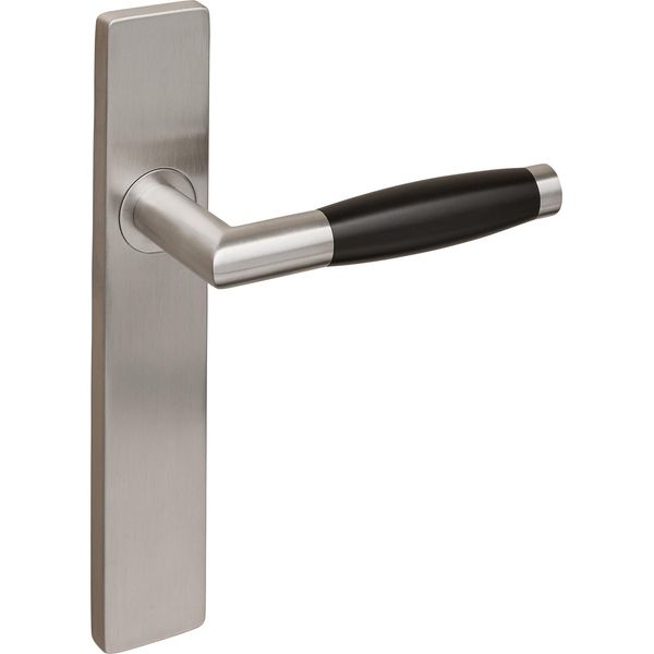 Maniglia Per Porta Lavuzo Ascoli In Acciaio Inox Con Piastra Rettangolare - Per Set-image