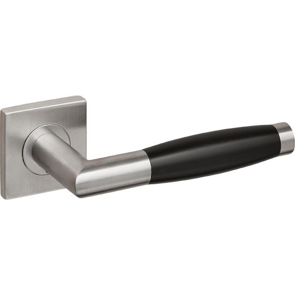Maniglia Per Porta Lavuzo Ascoli In Acciaio Inox Con Rosetta Quadrata - Per Set-image