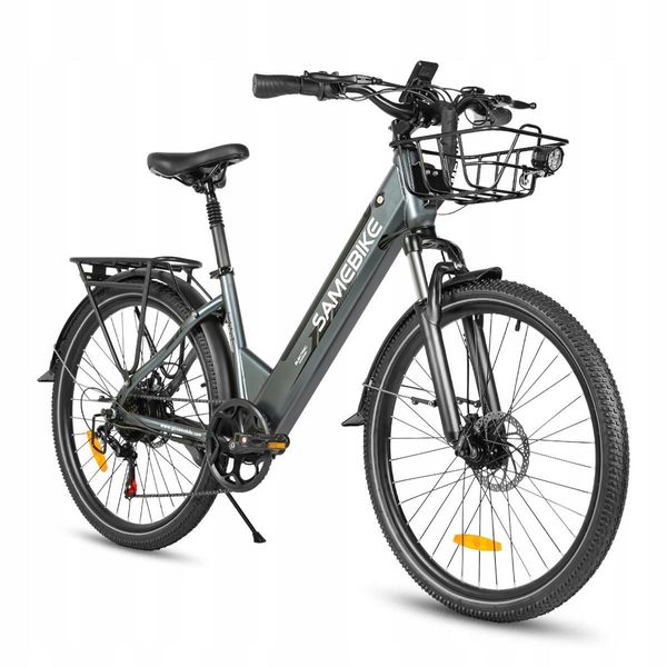 Bicicletta Elettrica Samebike Rsa01Pro 15AH 90KM Telaio In Acciaio Bicicletta Elettrica Trekking Bike E-Bike Shimano 7 Velocità Per Uomini E Donne-image