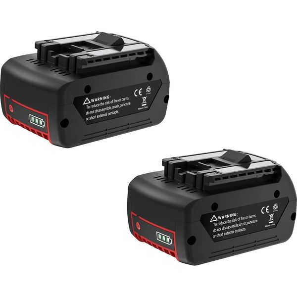 Batteria, Tensione 18V, Alta Capacità 6000Mah, 2 Batterie-image