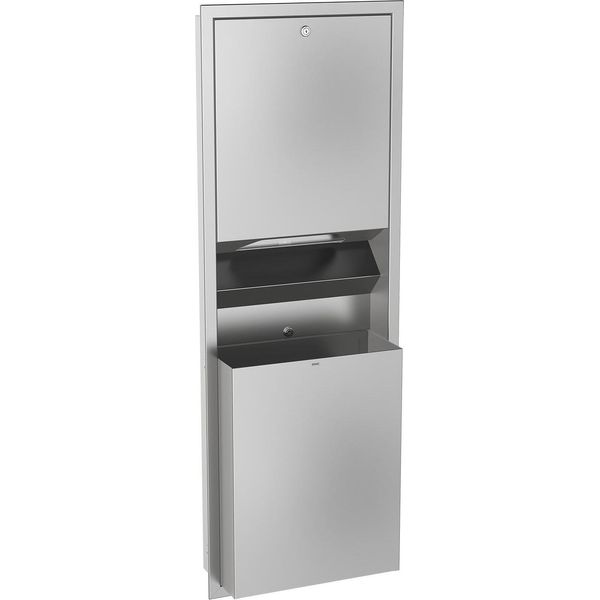 Kwc Ar Combinazione Carta-Spazzatura, Rodan, Acciaio Inox, 408X1145X169 Mm, Incasso, Circa 23 L-image