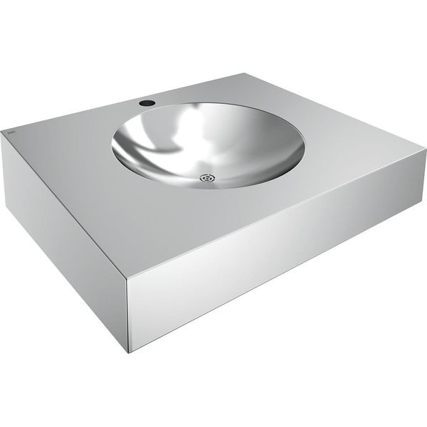 Kwc Ar Lavabo Singolo, Anima, Acciaio Inox, 600X160X500 Mm, Con Foro Per Rubinetto-image
