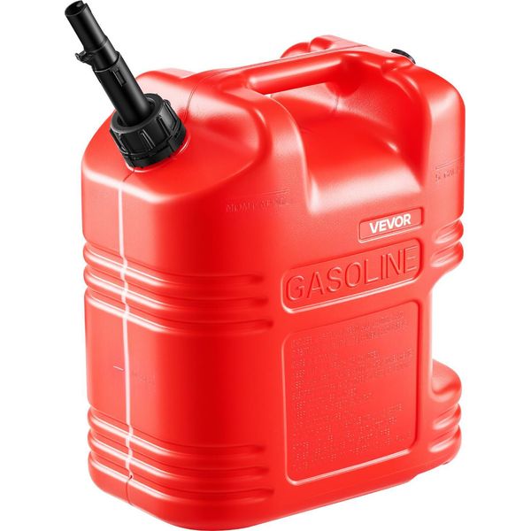 Tanica Di Carburante Vevor, 19 L, Tanica Di Benzina Con Beccuccio E Scala Trasparente, Portata Massima 15 L/Min, Contenitore Di Liquidi Per La Maggior Parte Delle Auto, Moto, Atv E Utv, Rosso, 1 Pz.-image