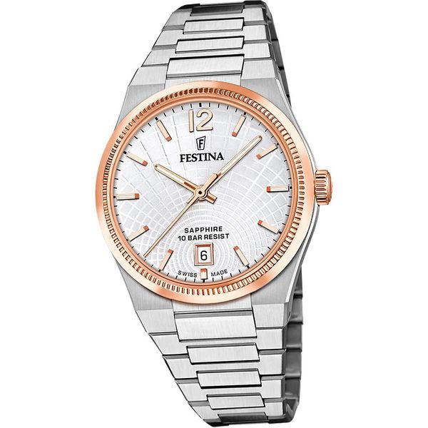 Festina Orologio Da Donna Orologio Da Polso Swiss Acciaio Inossidabile Argento D2UF20066/2-image