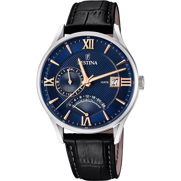 Festina Orologio Da Polso Classico Da Uomo In Pelle Nero UF16985/C-image