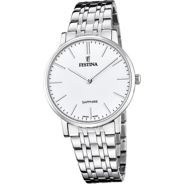 Festina Orologio Da Polso Swiss Made Da Uomo In Acciaio Inox Argento D2UF20045/2-image