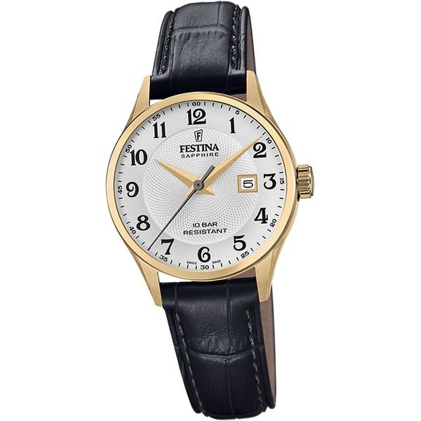 Festina Orologio Da Donna Orologio Da Polso Swiss Pelle Nera D2UF20011/5-image