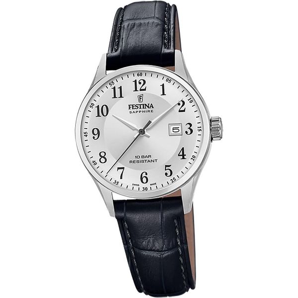 Festina Orologio Da Donna Orologio Da Polso Swiss Pelle Nera D2UF20009/5-image
