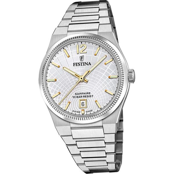 Festina Orologio Da Donna Orologio Da Polso Swiss Acciaio Inossidabile Argento D2UF20052/2-image