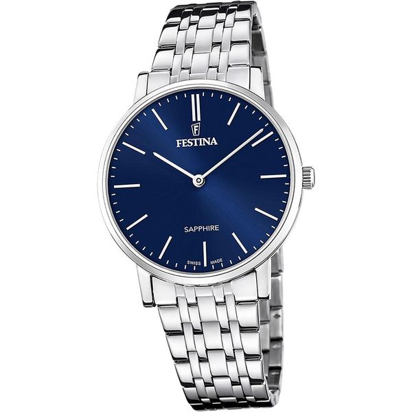 Festina Orologio Da Polso Swiss Made Da Uomo In Acciaio Inox Argento D2UF20045/3-image