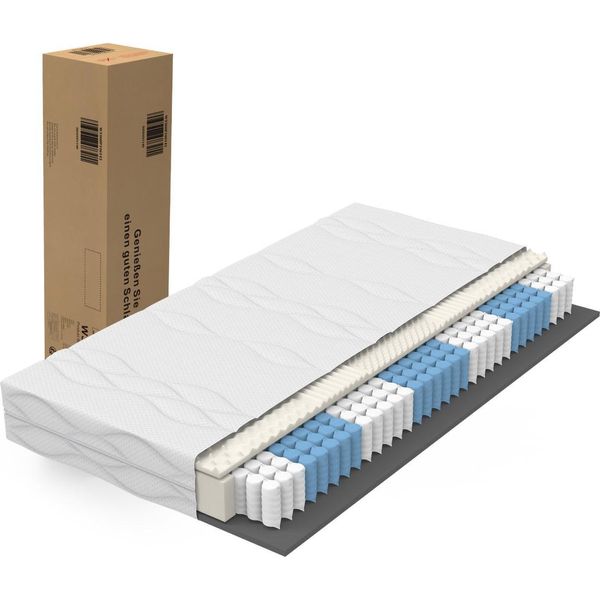 Materasso A Molle Insacchettate 180X200 Cm, 7 Zone, H3/H4, Box Spring Feel-image