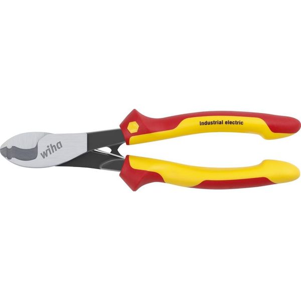 Wiha - WH43663 - Tagliacavi Elettrico Industriale Con Molla Di Apertura Attivabile E Disattivabile (43663) 210 Mm-image
