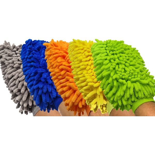 Spugna Per La Pulizia Dell'auto - Spugna Per Auto - Guanto Di Lavaggio - Guanto Di Spugna Per La Pulizia - Confezione Da 6 - 1 Lato, 6X Colore Casuale-image