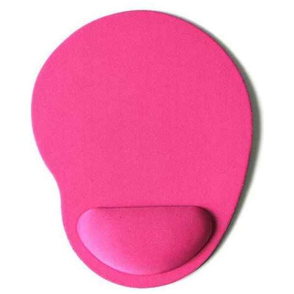 Tappetino Per Mouse Antiscivolo - Poggiapolsi - Mousepad - Rotondo Rosa-image