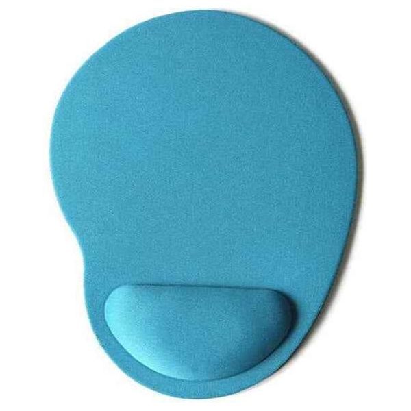 Tappetino Antiscivolo Per Mouse - Poggiapolsi - Mousepad - Tondo Azzurro-image