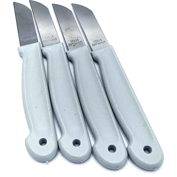 Coltello Per Pelare - Pelapatate - Pelapatate A Coltello - Set Di 4 - Grigio-image