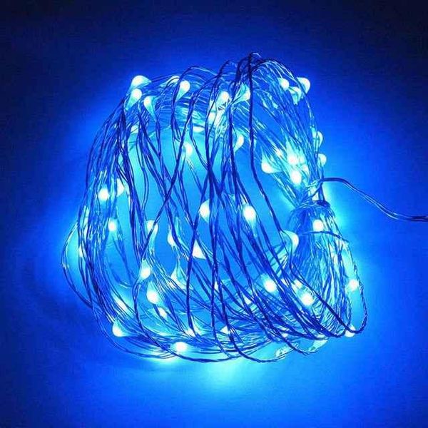 Luci Di Natale - Luci - Decorazione - Natale - Babbo Natale - Albero Di Natale - Natale - Xmas - 2M - Blu-image