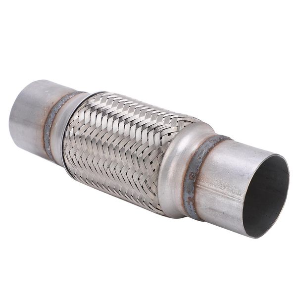 Tubo Flessibile Di Scarico 2,5X10 Pollici In Acciaio Inossidabile Con Giunto Flessibile Corrugato Per Auto E Camion-image