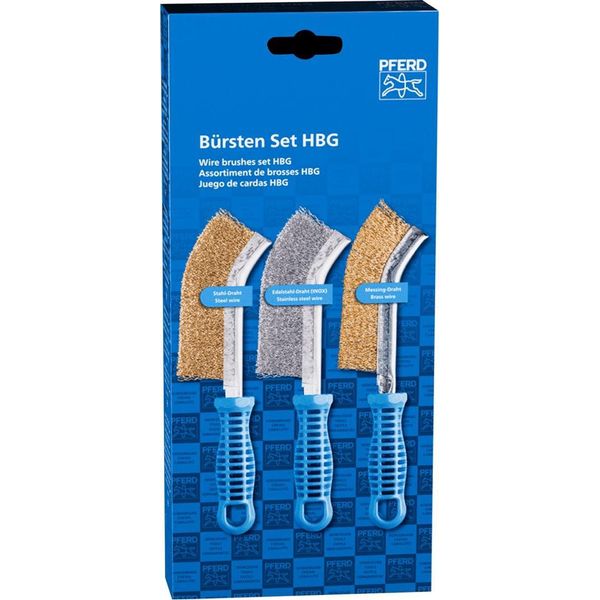 Pferd Tools Set Di Spazzole Per Pos Hbg A 1 Fila Acciaio Inox-Acciaio-Ottone-Filo-Ø0,30-image