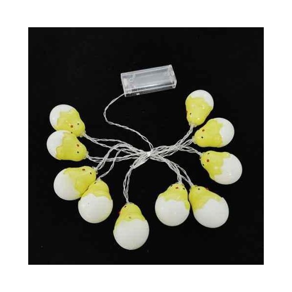 Pasqua - Pasqua - Coniglietto Di Pasqua - Illuminazione - Illuminazione Di Pasqua - Luci Di Fata Con 10 Luci - Pulcini - Uova-image
