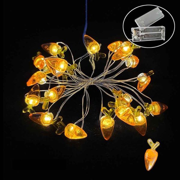 Pasqua - Pasqua - Coniglietto Di Pasqua - Illuminazione - Illuminazione Di Pasqua - Luci Di Fata Con 10 Luci - Carote-image