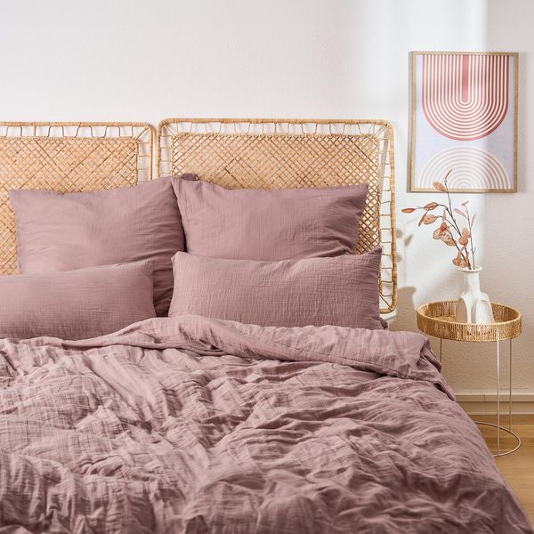 Blumtal Biancheria Da Letto Per Bambini 100X135 Cm In Cotone - Mussola Per Bambini 100 X 135 Cm + Federa 40X60 Violet-image