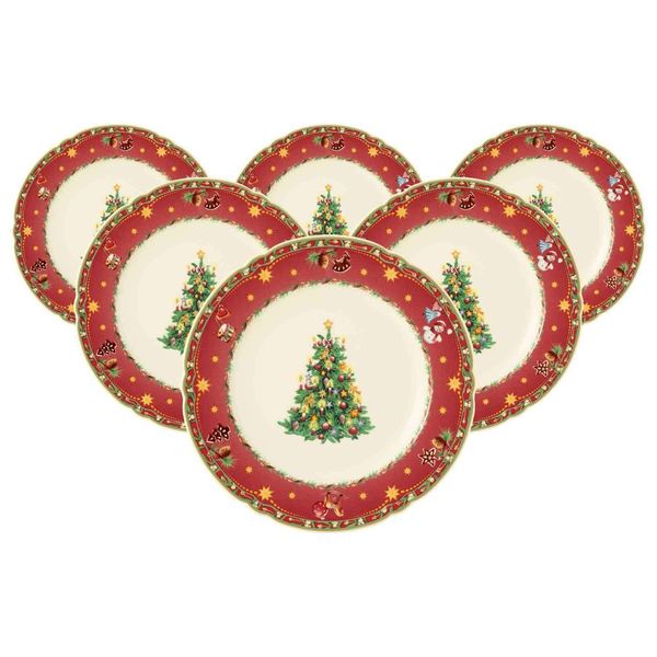Seltmann Weiden Speiseteller Marieluise Weihnachtsnostalgie ø 25 Cm 6Er Set-image