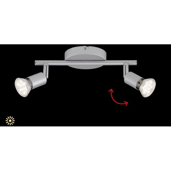 Briloner Leuchten Led Deckenleuchte "Ray", Silber, Leuchten, Led Deckenleuchte-image